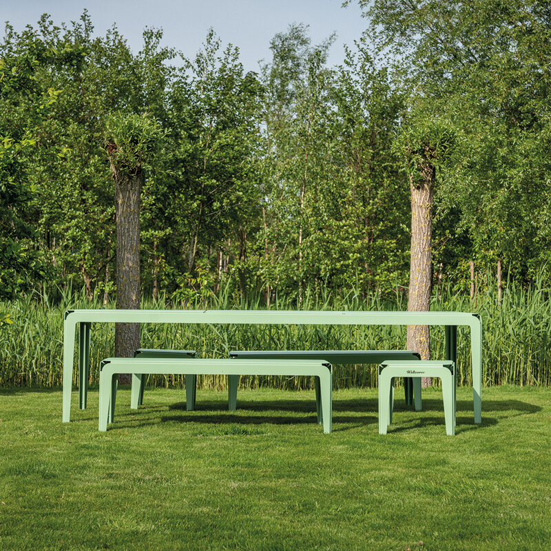 Weltevree Bended table (180) including benches - SET