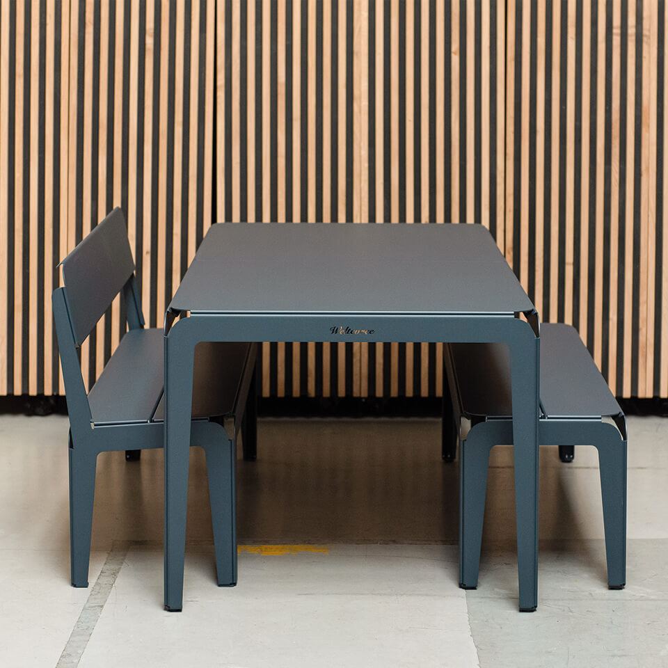 Weltevree Bended table (180) including benches - SET