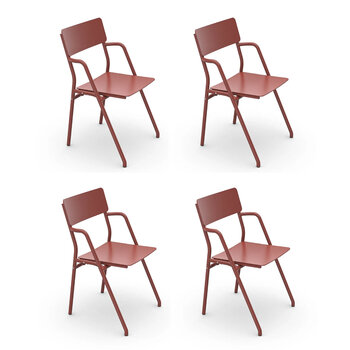 Weltevree Set of 4 Flip-up chairs