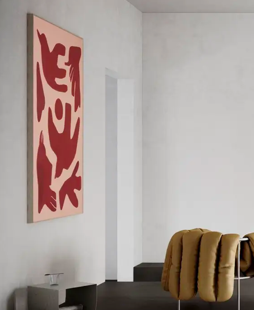 PAPER COLLECTIVE Acoustic panel - 86 x 120 cm - oak frame - Flying High Anne Olde Kalter