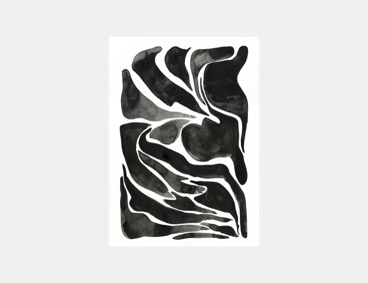 PAPER COLLECTIVE Acoustic panel - 70 x 100 cm - oak frame - Low Hum Jana Jonhardsdottir