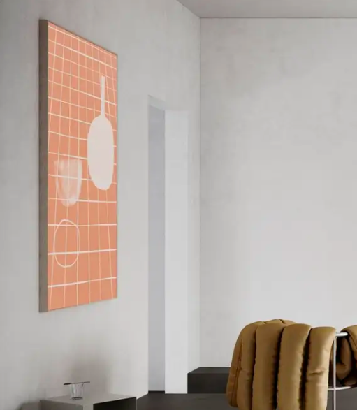 PAPER COLLECTIVE Acoustic panel - 120 x 168 cm - oak frame - SDO 07 Studiopepe