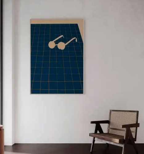 PAPER COLLECTIVE Acoustic panel - 120 x 168 cm - oak frame - SDO 07 Studiopepe