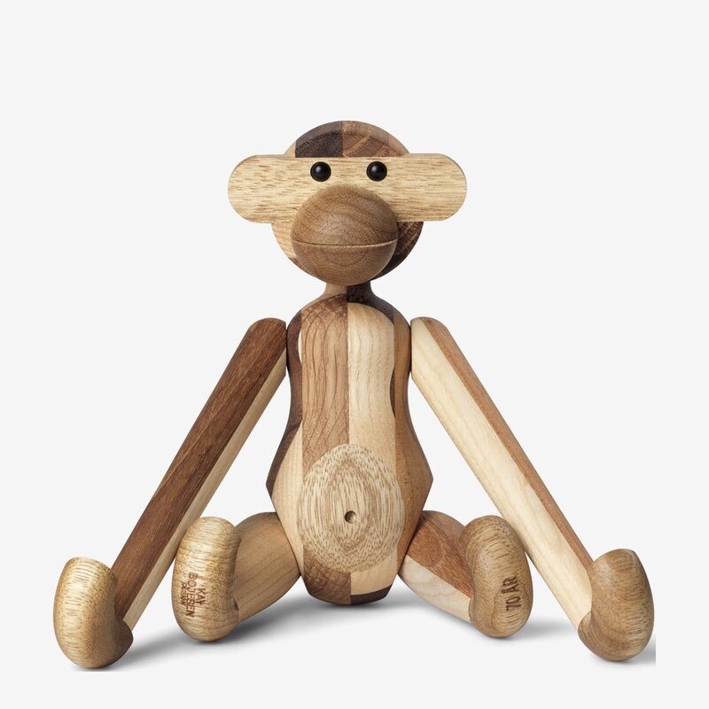 Kay Bojesen Monkey Reworked Anniversary Small Mixed Wood