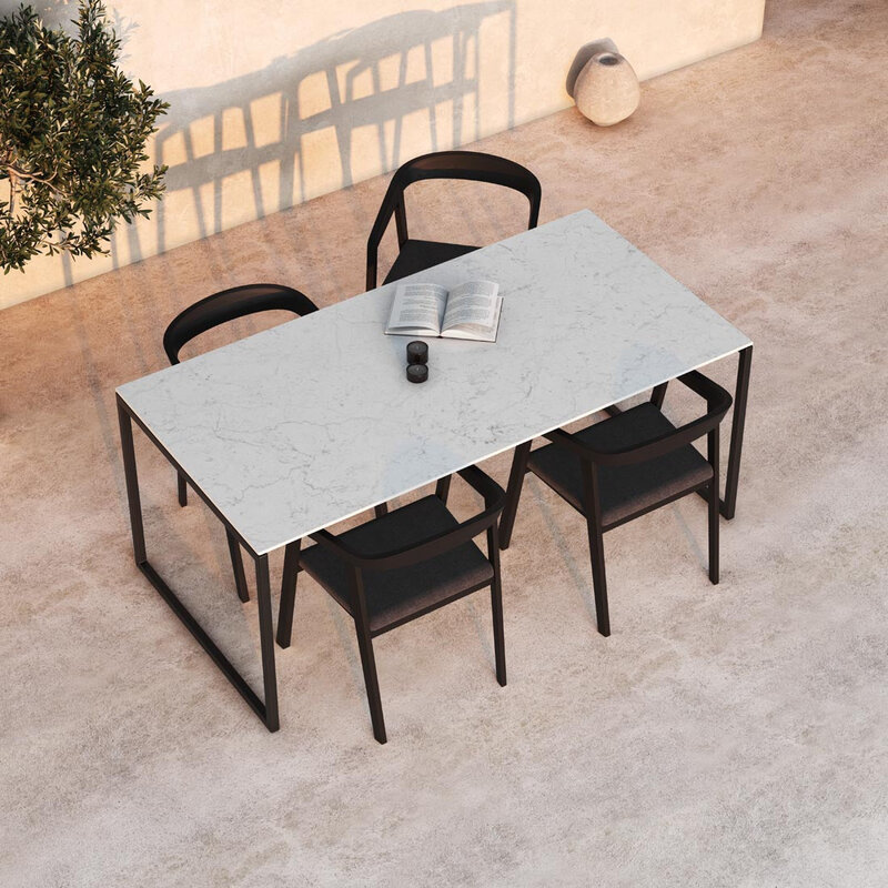 Unit14 Tuintafel Hugo 240x90cm Carrara keramiek & Mistgrijs