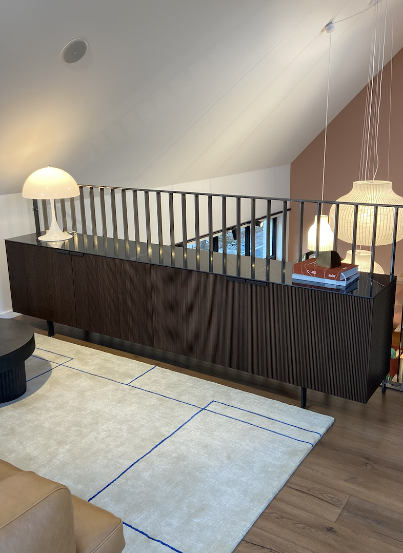 Ligne Roset Selvans Dressoir 4 Deuren - Walnoot/Keramiek