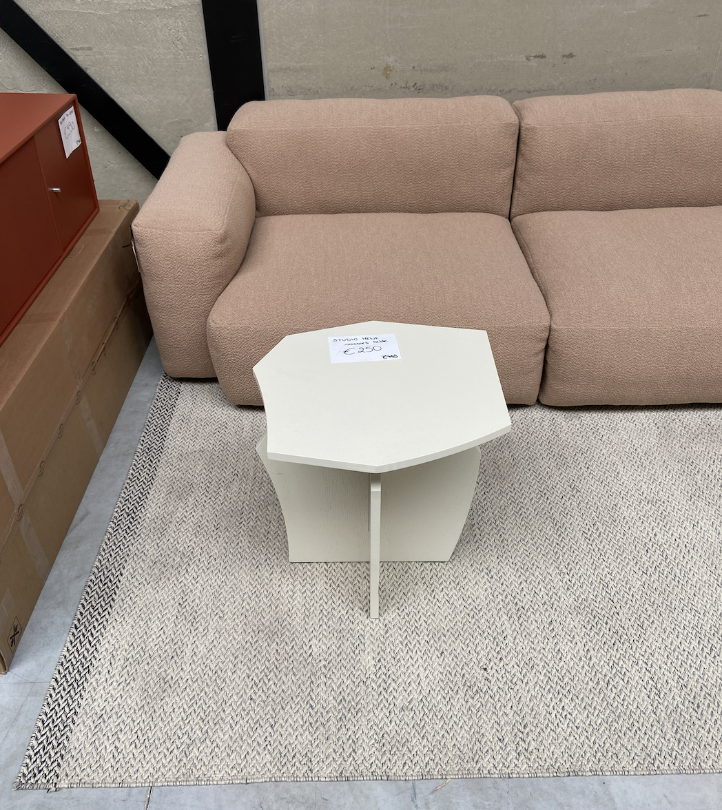 STUDIO HENK Scissors Coffee Table 50 Eiken parel wit - SHOWROOM MODEL