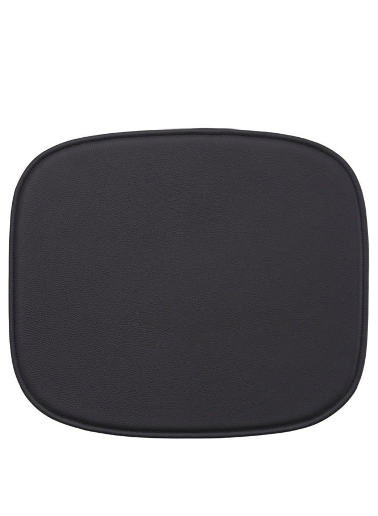 Muuto Fiber Lounge Chair Seat Pad - Easy leather black 207