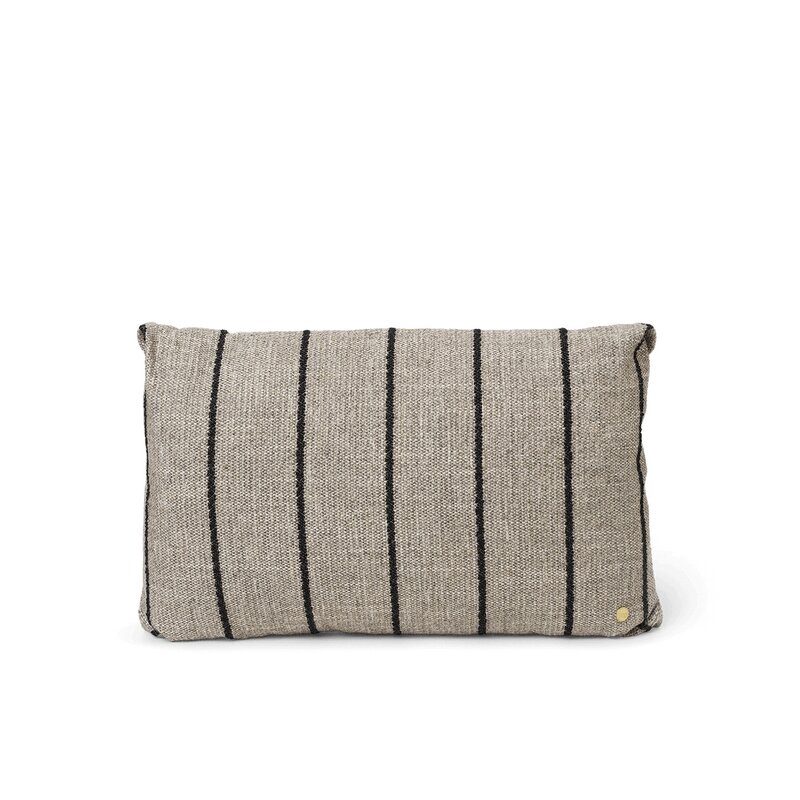Ferm Living Clean Cushion - Pasadena Sand/Black