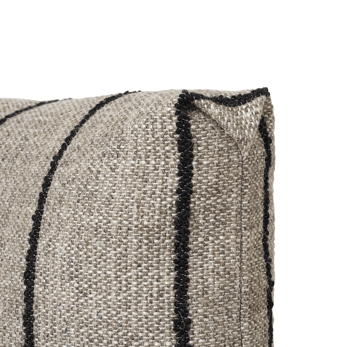 Ferm Living Clean Cushion - Pasadena Sand/Black