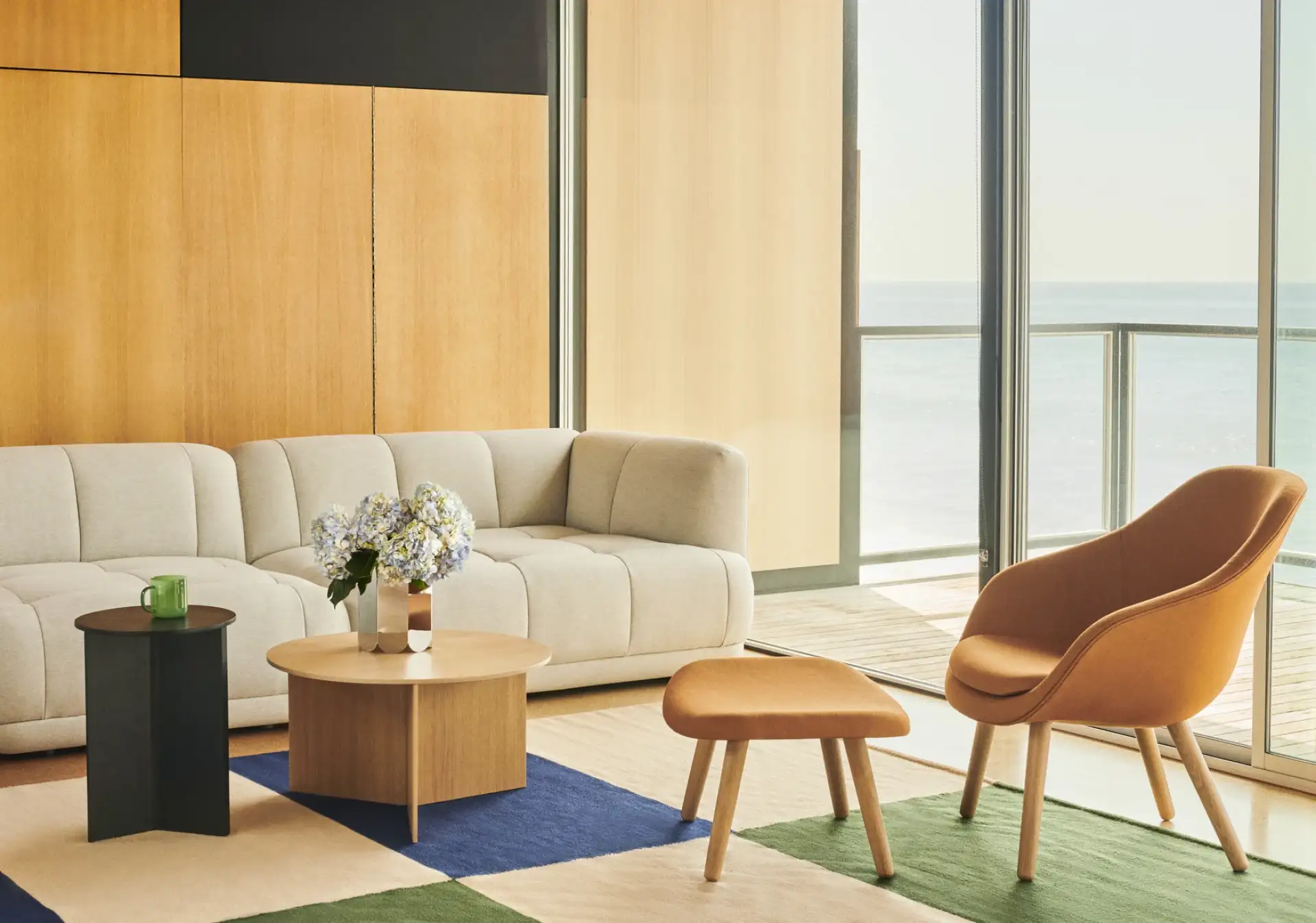 HAY Slit Table Wood - Round Ø45 X H35,5