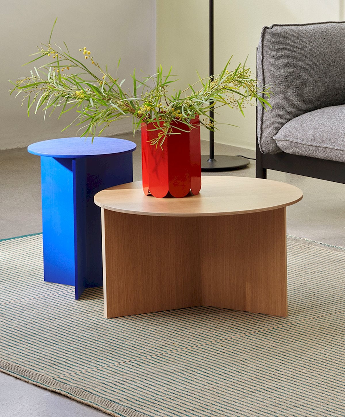 HAY Slit Table Wood - Round Ø45 X H35,5