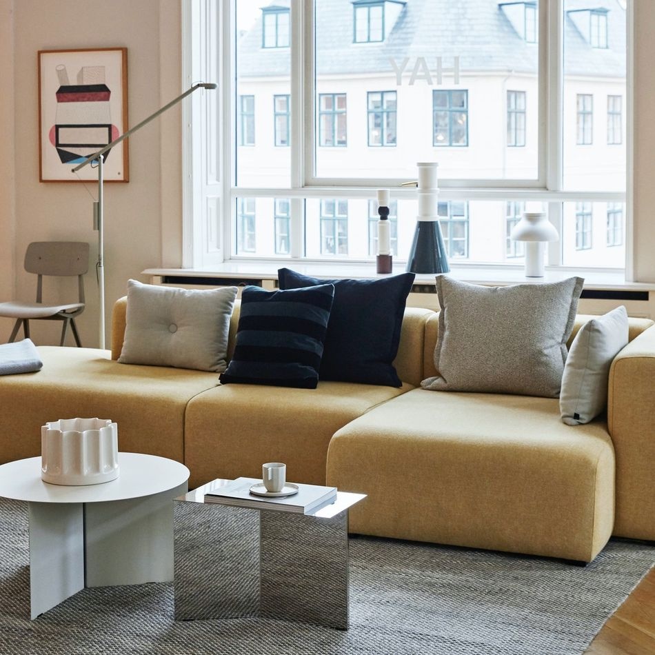 HAY Slit Table Powder Coated Steel - Round Ø45 X H35,5