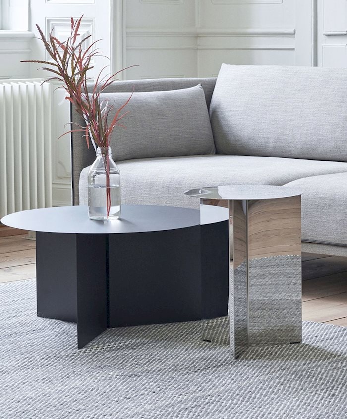 HAY Slit Table Powder Coated Steel - Round Ø45 X H35,5