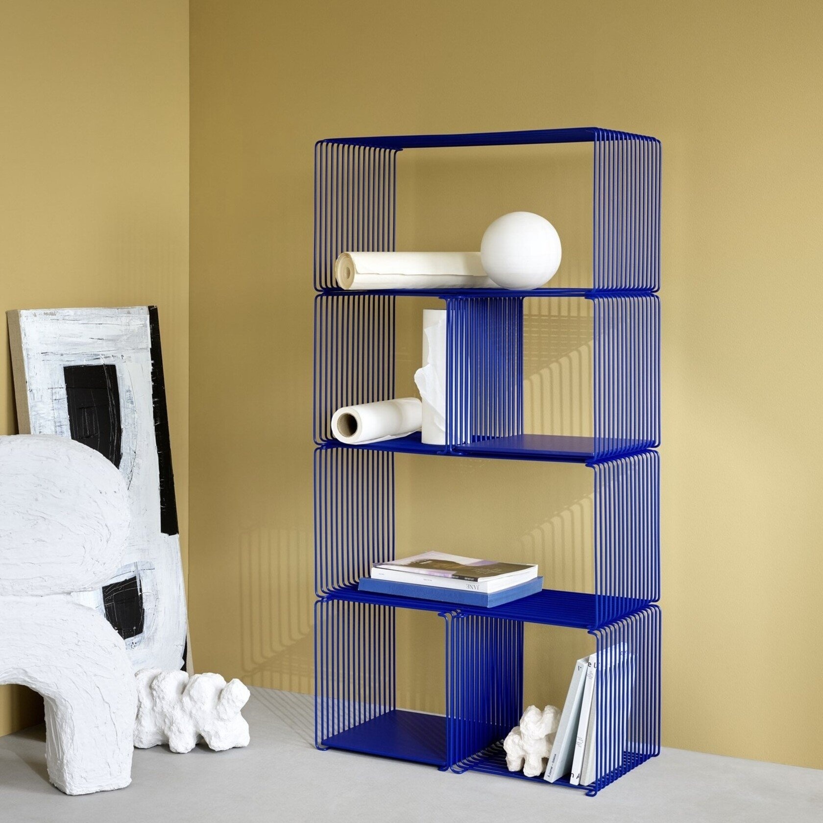 MONTANA Panton Wire Configuration with glass inlays en top - Chrome