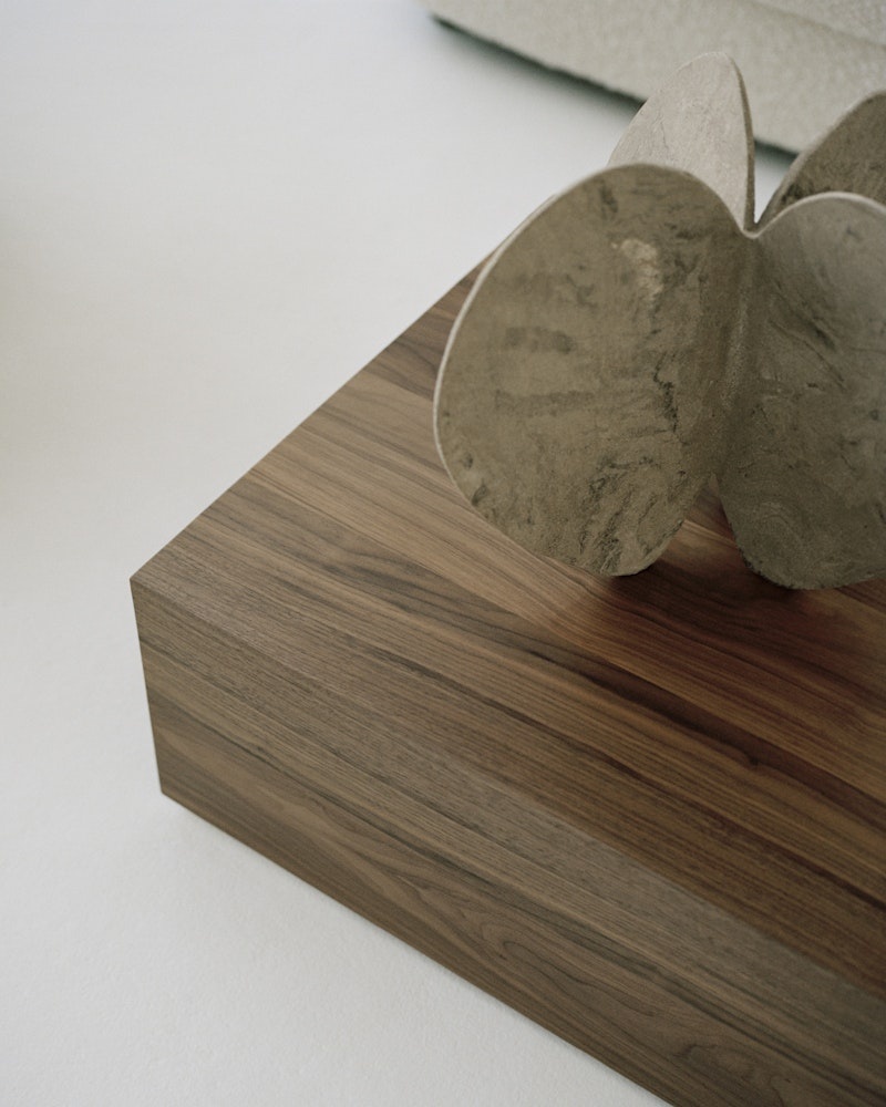 New Works Mass Coffee Table High Walnut