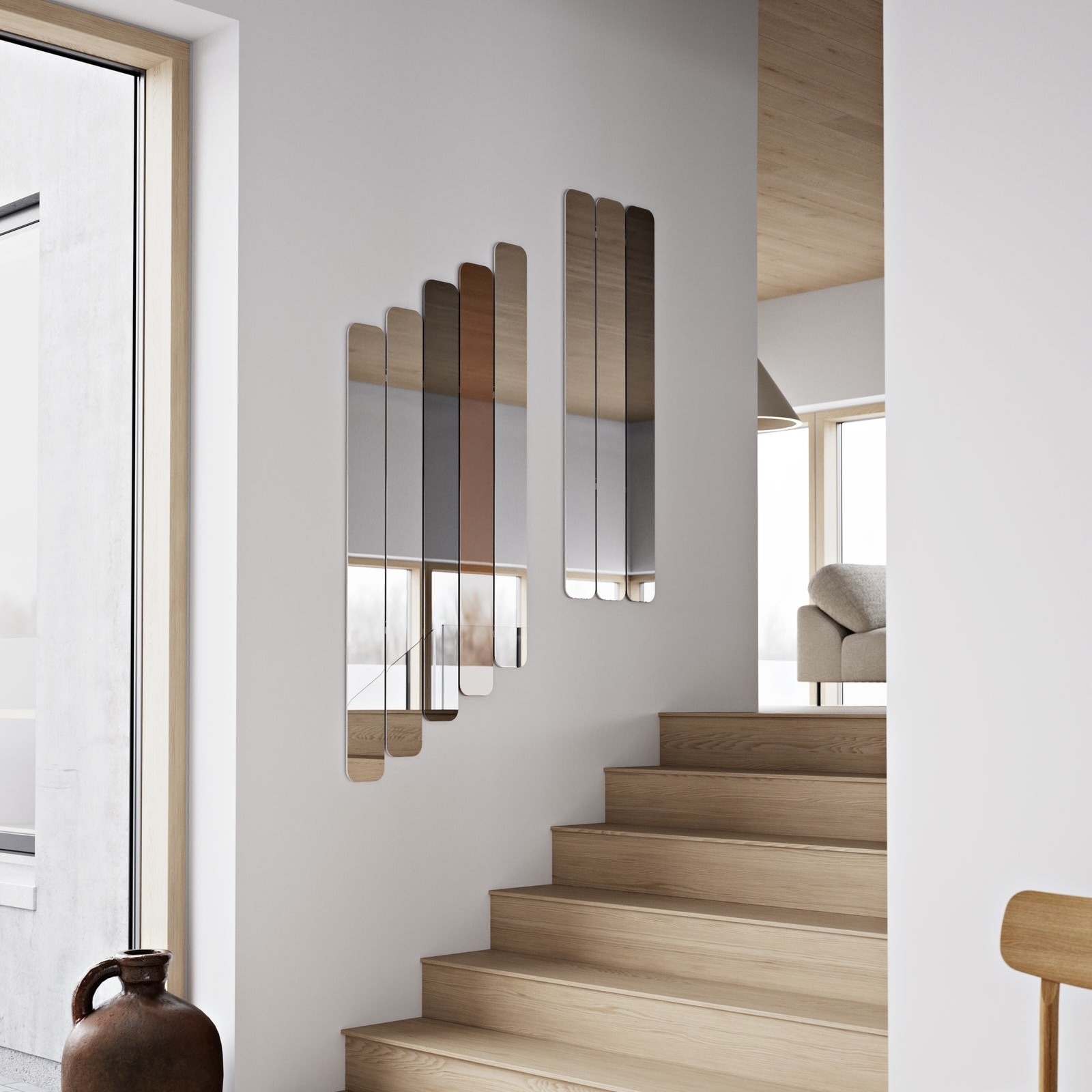 WOUD Logs Mirror Set of 5