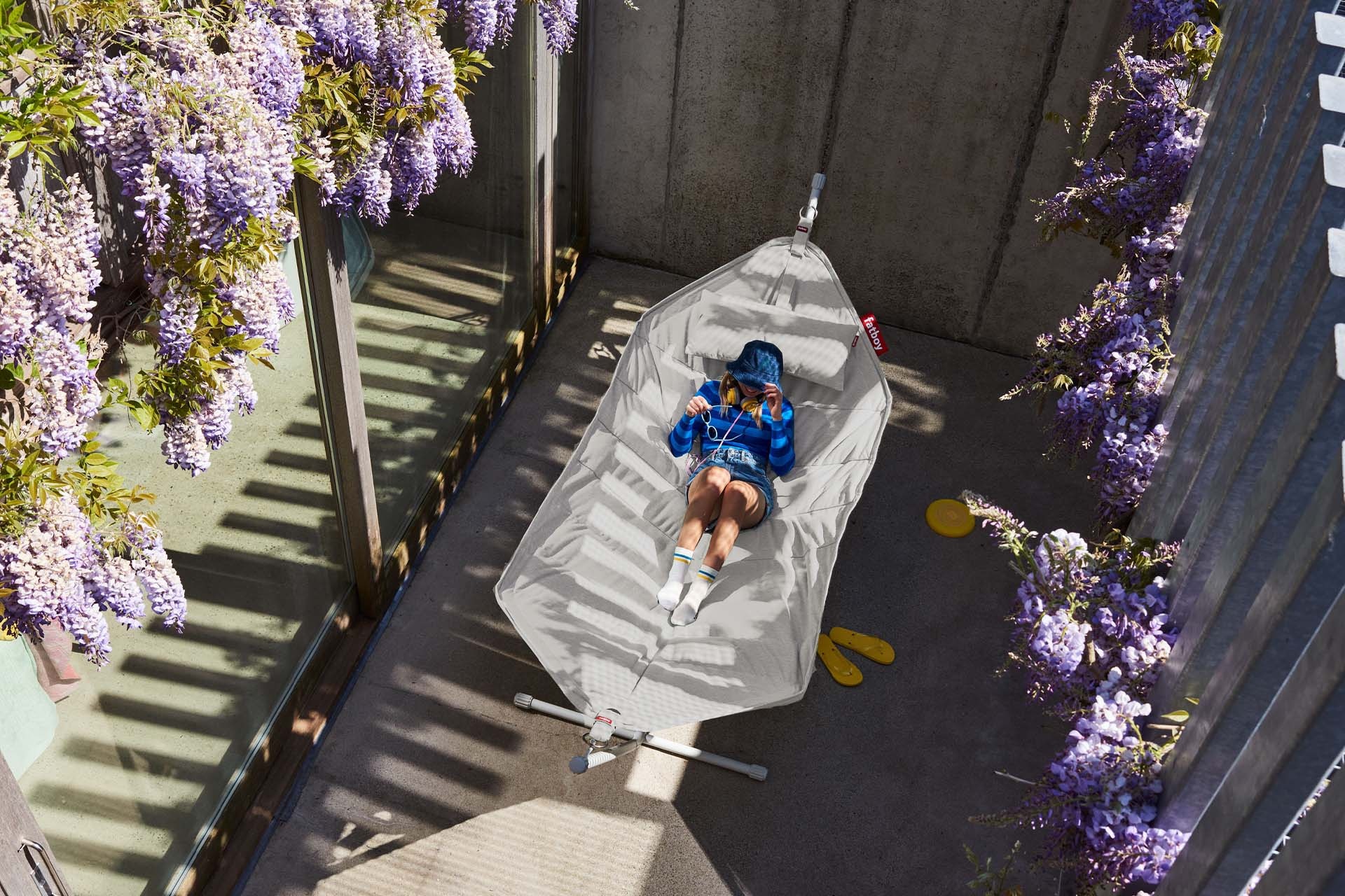 Fatboy Headdemock hangmat Superb Deluxe incl. Pillow incl. Cover - Mist + Light Grey