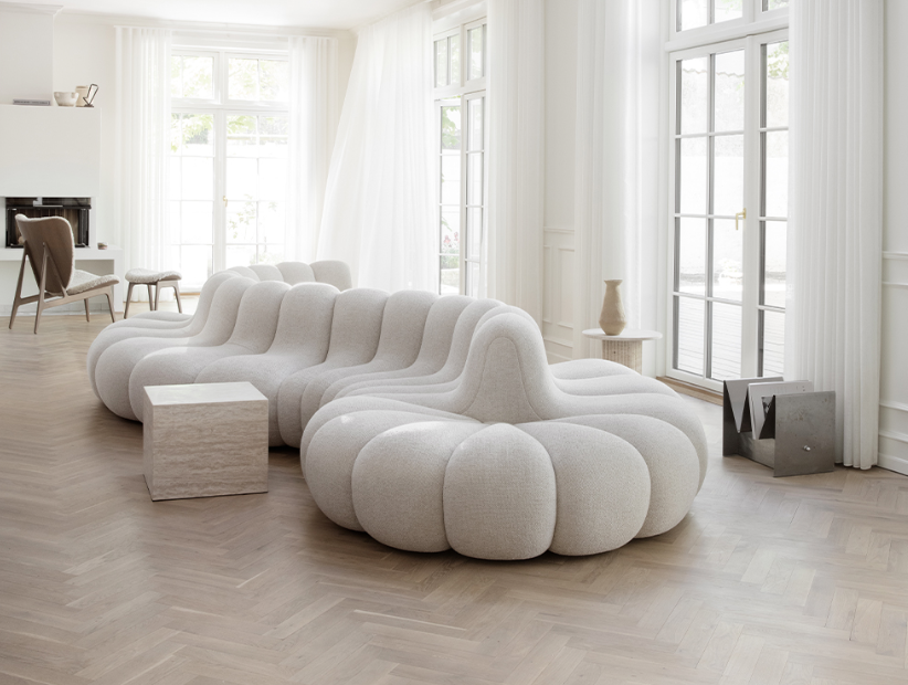 Norr11 Cubism Coffee Table Travertine Small