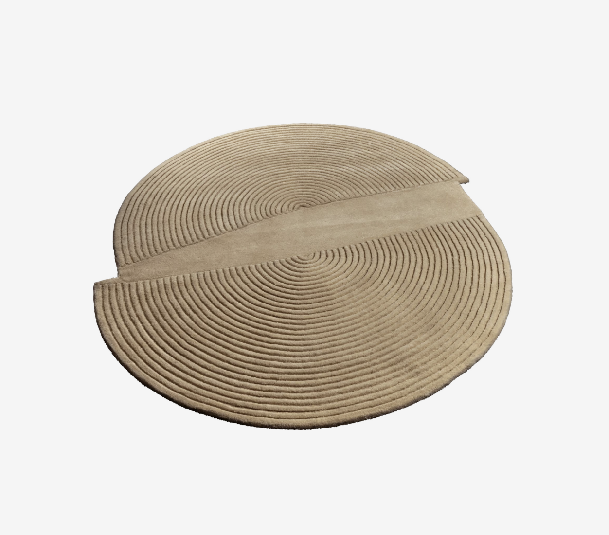 Bolia Zen Vloerkleed Split 157 x 180cm - Donkerbeige