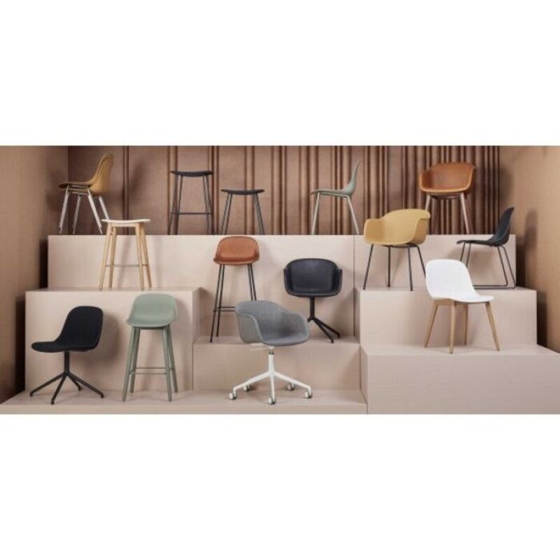 Muuto Fiber Counter Stool Tube Base - 65cm