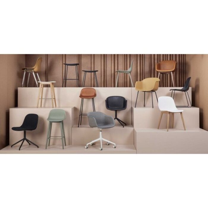 Muuto Fiber Counter Stool Tube Base - 65cm