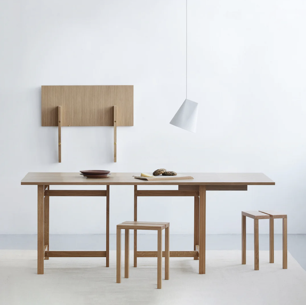 Moebe Rectangular Dining Table 160cm + 2 extensions