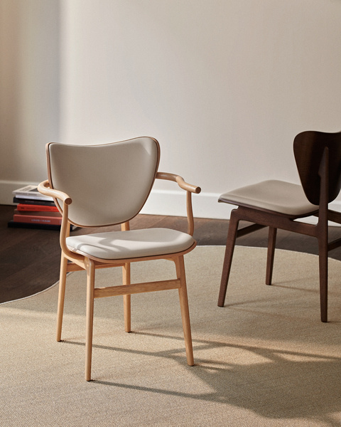 Norr11 Elephant Chair - Front Upholstery/Natural Oak - Barnum 003