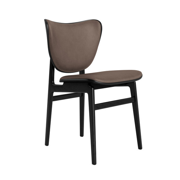 Norr11 Elephant Chair - Front Upholstery/Oak Black - Dunes Dark Brown