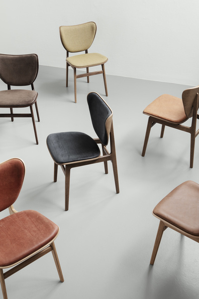 Norr11 Elephant Chair - Front Upholstery/Oak Black - Dunes Dark Brown