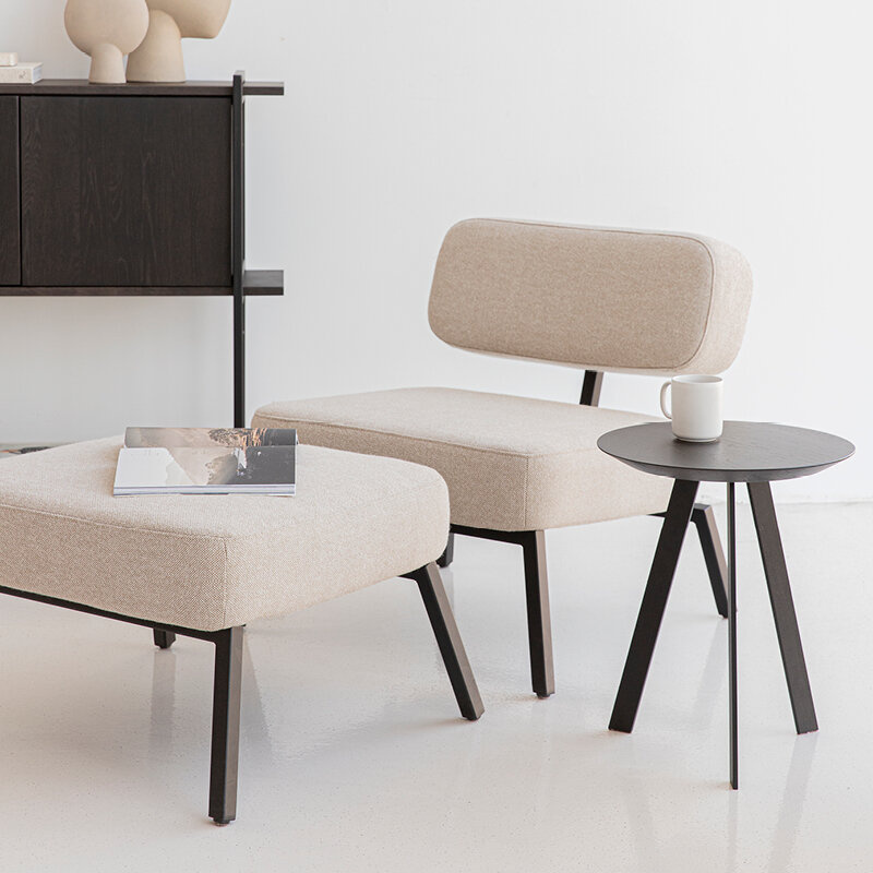 STUDIO HENK New Co Coffee Table 40 Rond Eik zwarte beits