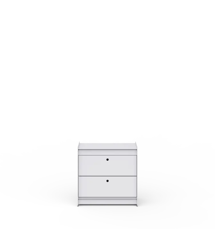 UTIL Plié Side Table 2 Small Drawers