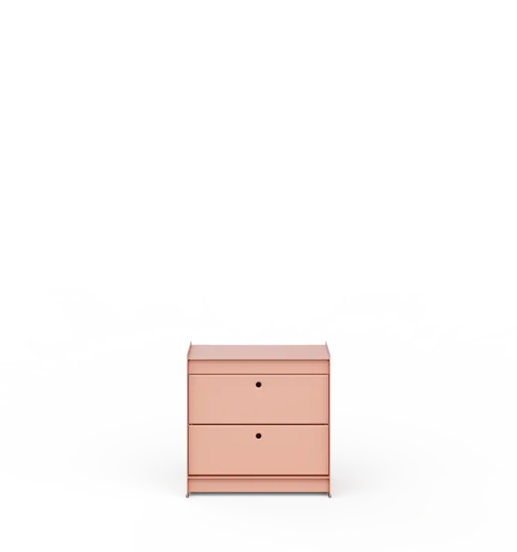UTIL Plié Side Table 2 Small Drawers