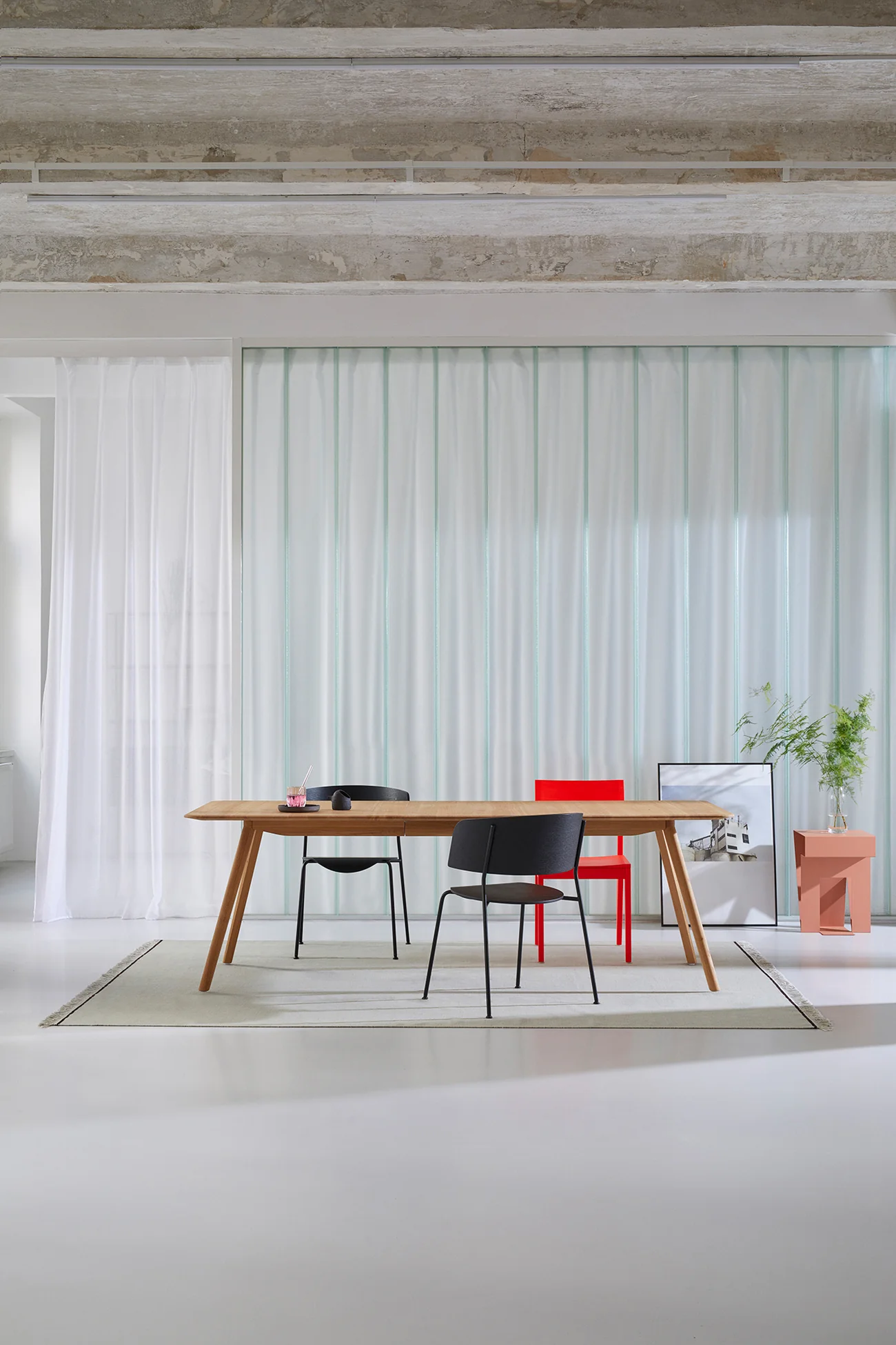 OBJEKTE UNSERER TAGE Meyer Uitschuiftafel Groot - Massief Gewaxt Eik