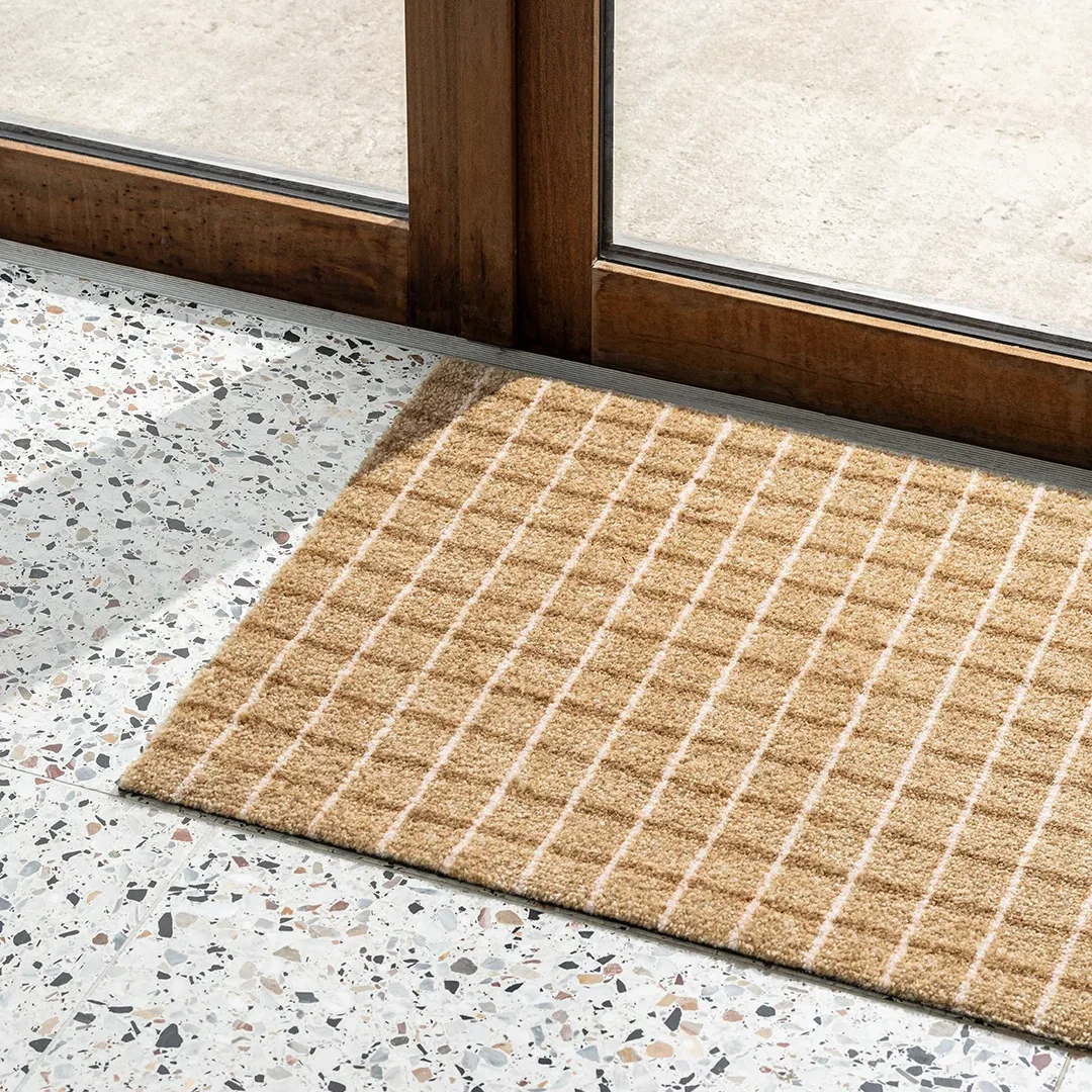 Heymat Grid Doormat - Chocolate Strawberry
