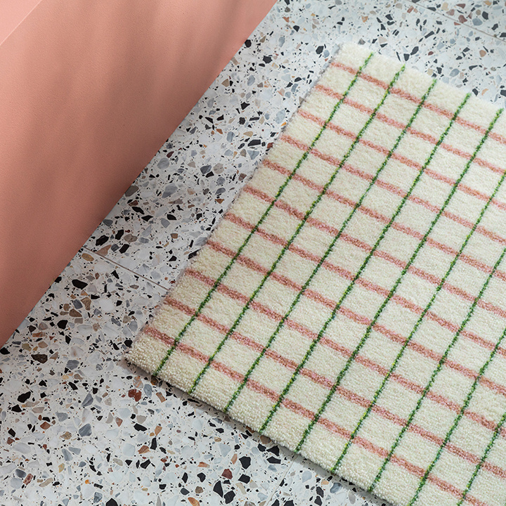 Heymat Grid Doormat - Lime Candycane