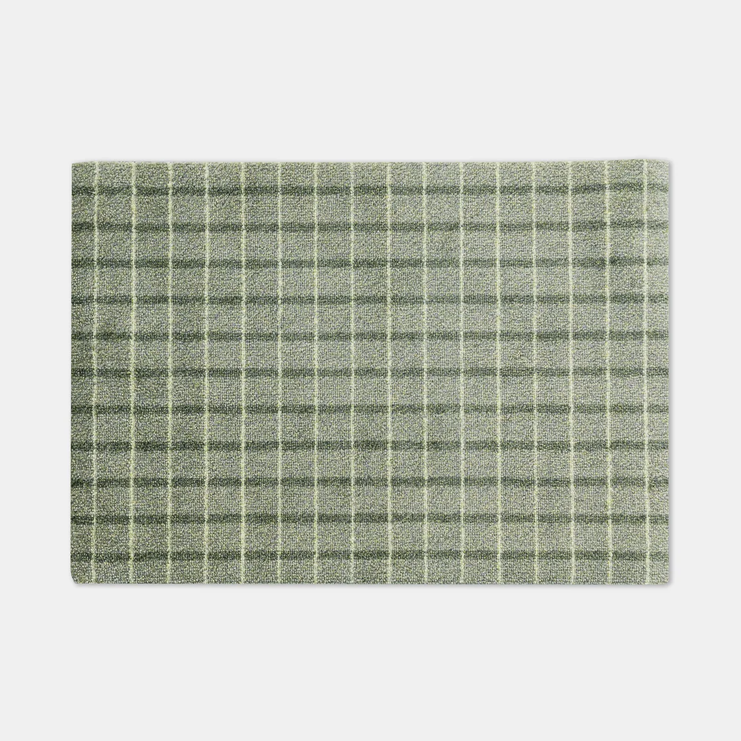 Heymat Grid Doormat - Matcha Lemon