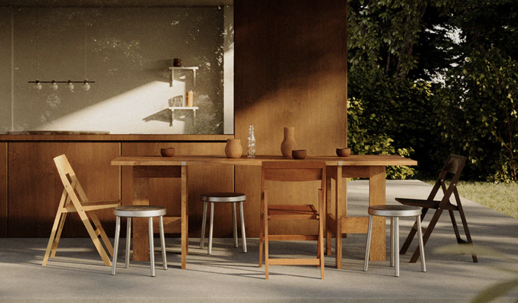 FRAMA Tasca Stool - Aluminium