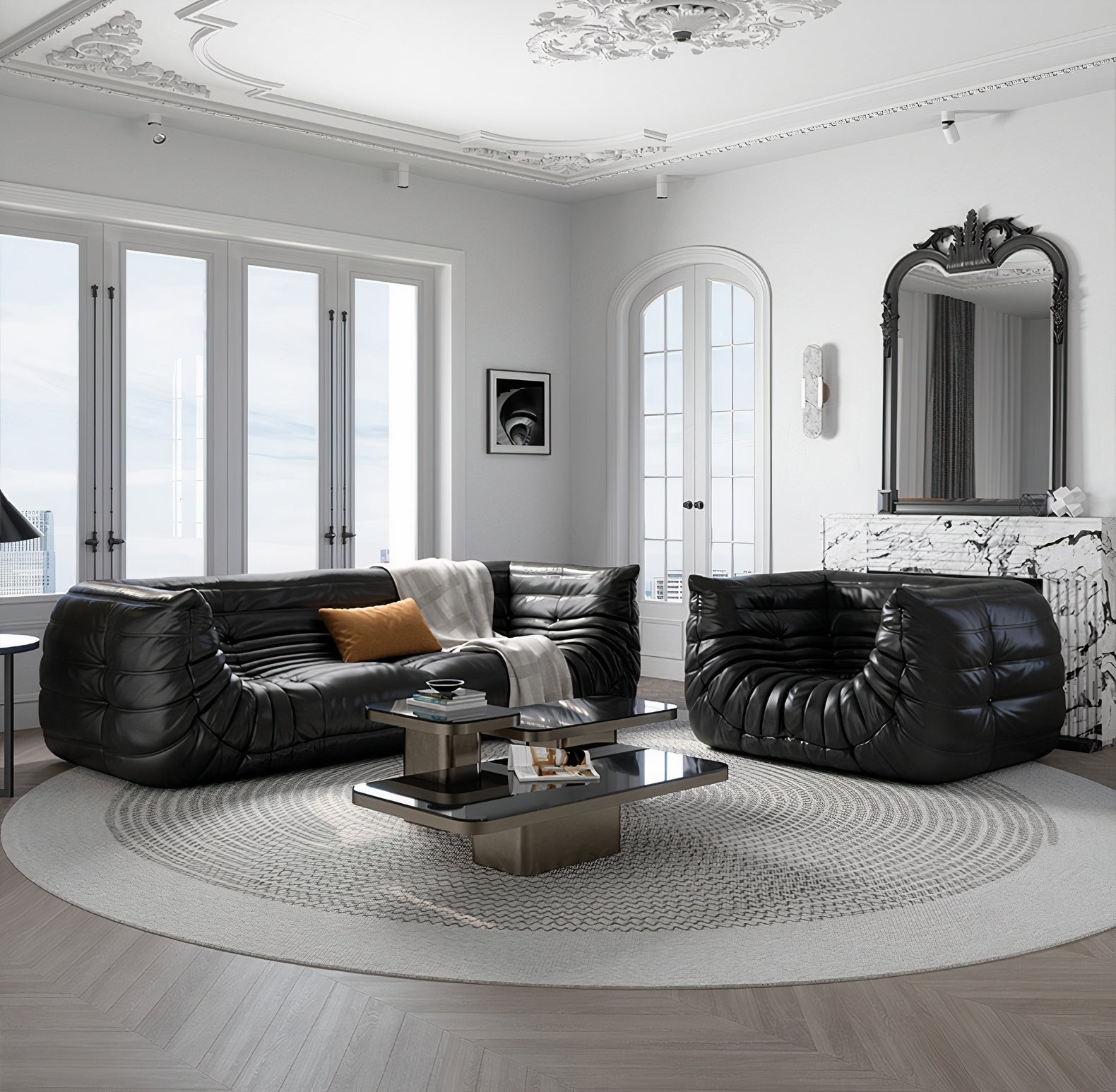 Ligne Roset Togo 2-zitsbank met armleuning - Coda