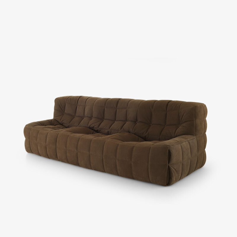 Ligne Roset Kashima Large 3-zit - Alcantara Chesnut