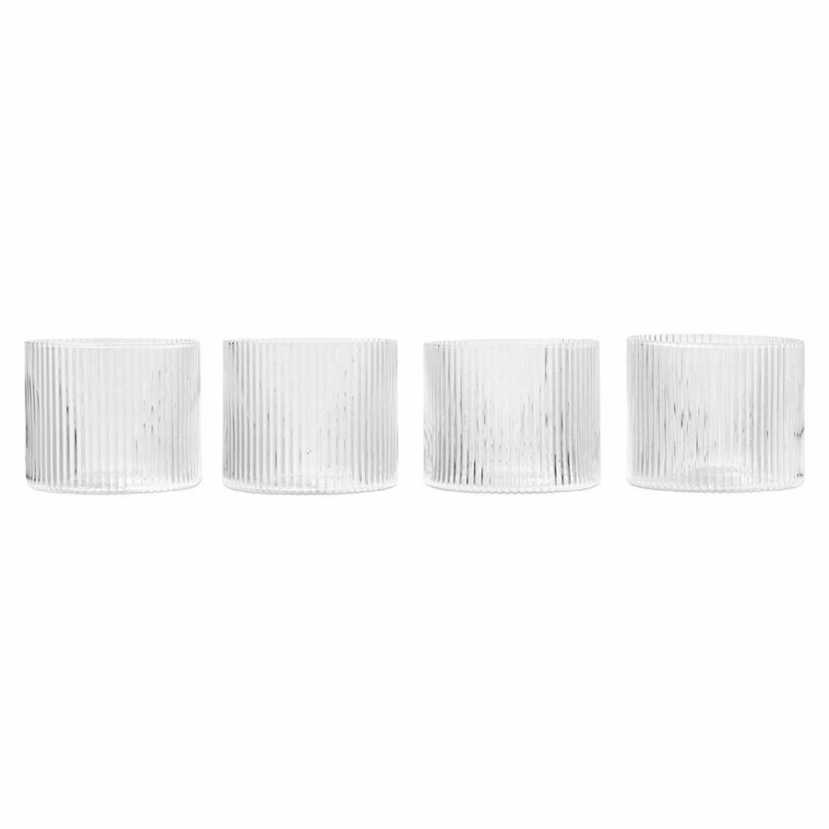 Ferm Living Ripple Low Glasses set of 4