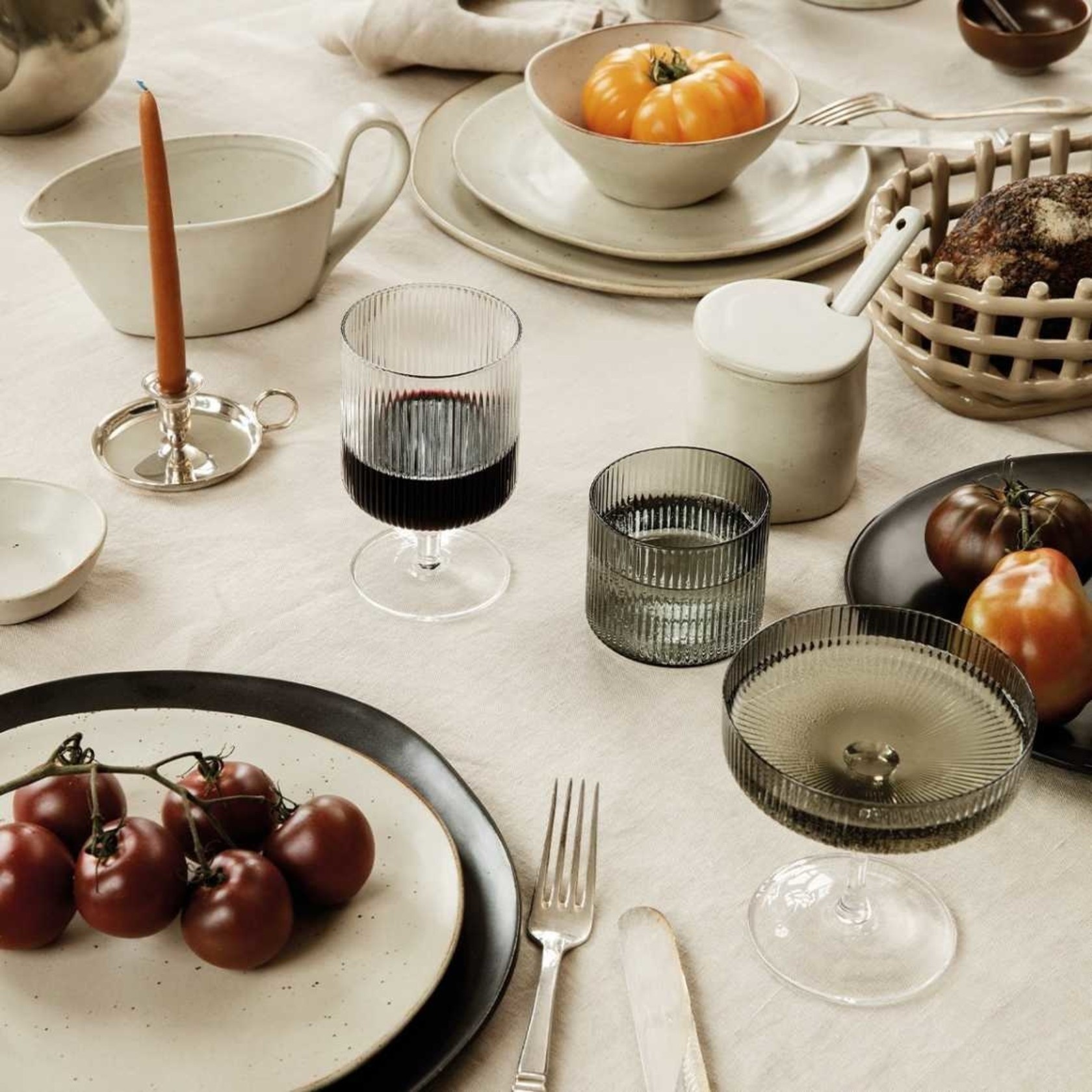 Ferm Living Ripple Low Glasses set of 4