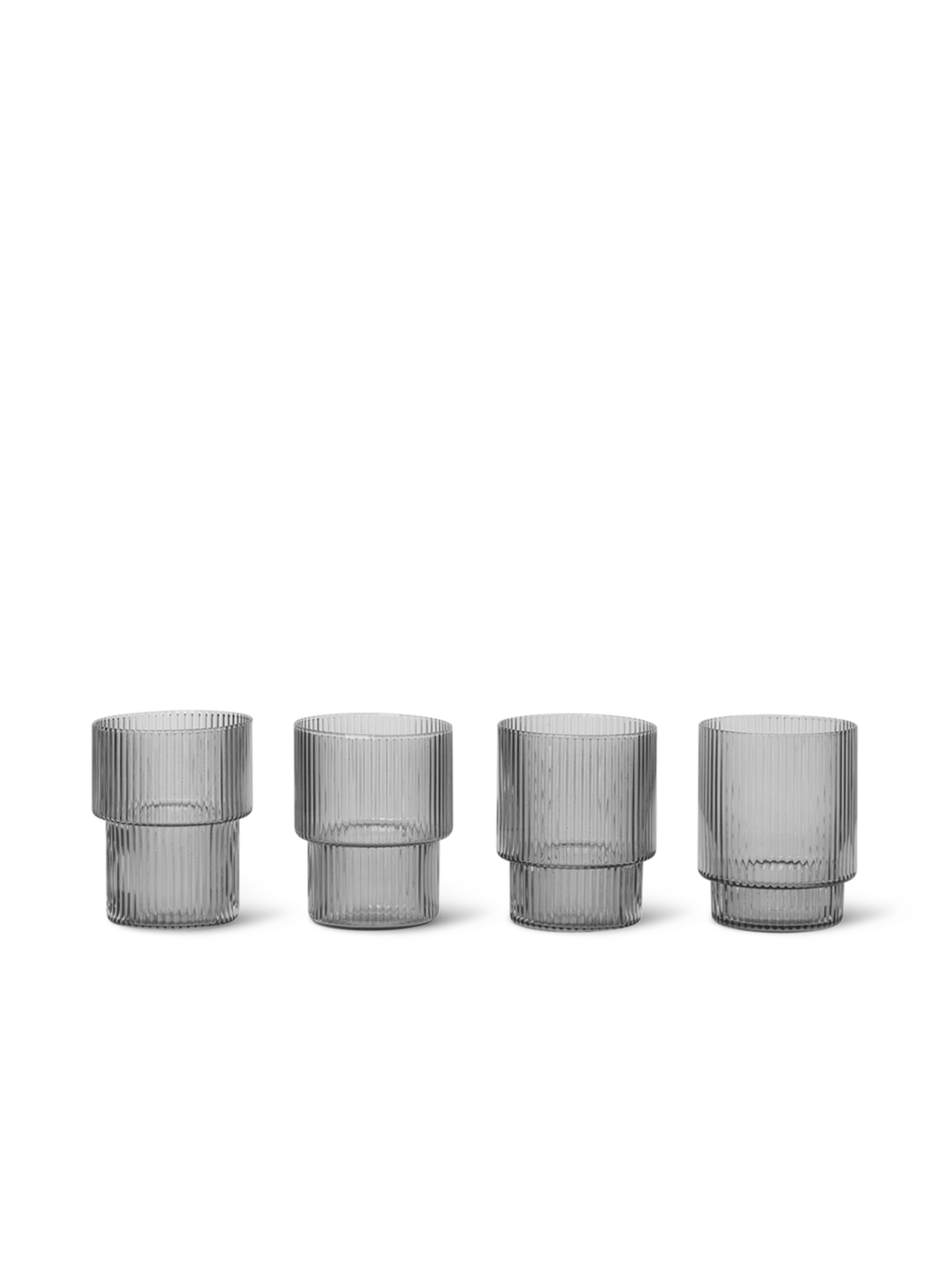 Ferm Living Ripple Glasses - set of 4