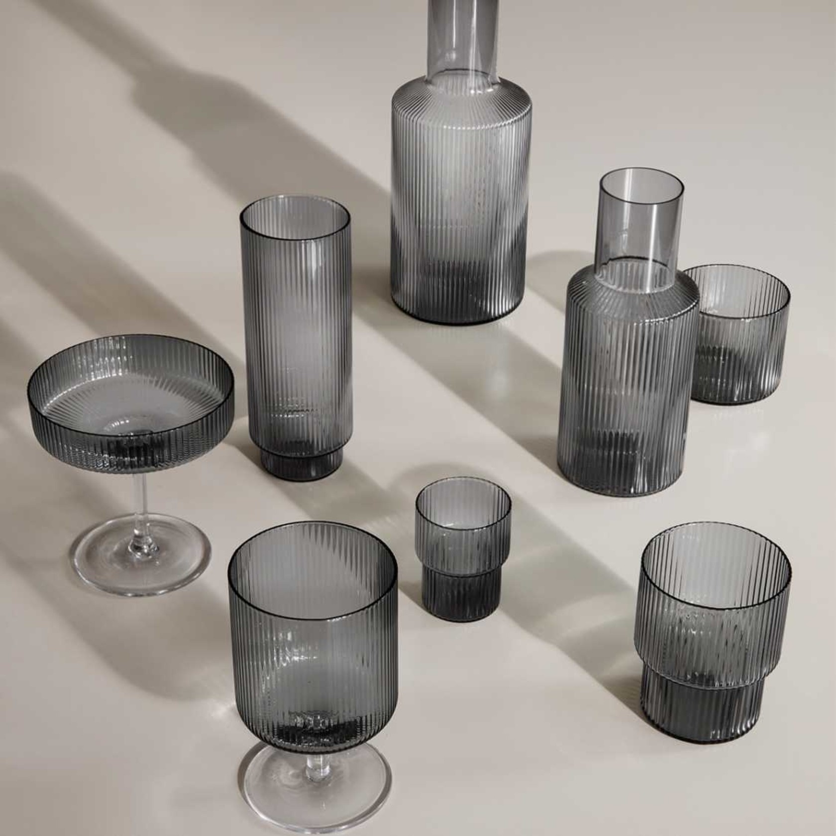 Ferm Living Ripple Wine Glasses - Set of 2