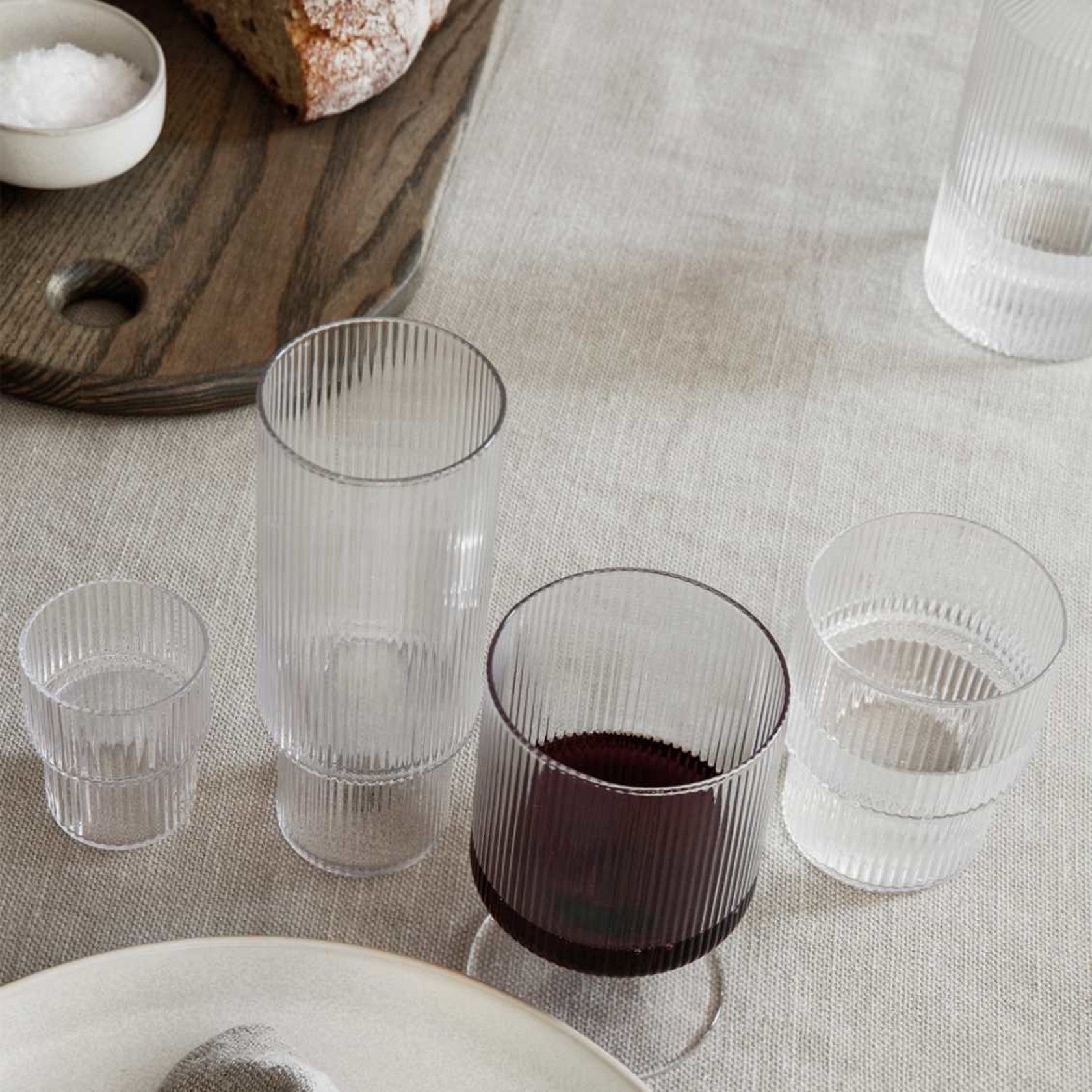 Ferm Living Ripple Wine Glasses - Set of 2