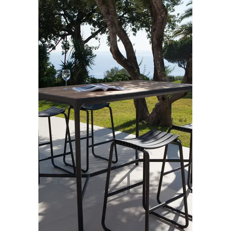 Houe FOUR Bar Table 90 cm - Table Top in Bamboo Black Frame