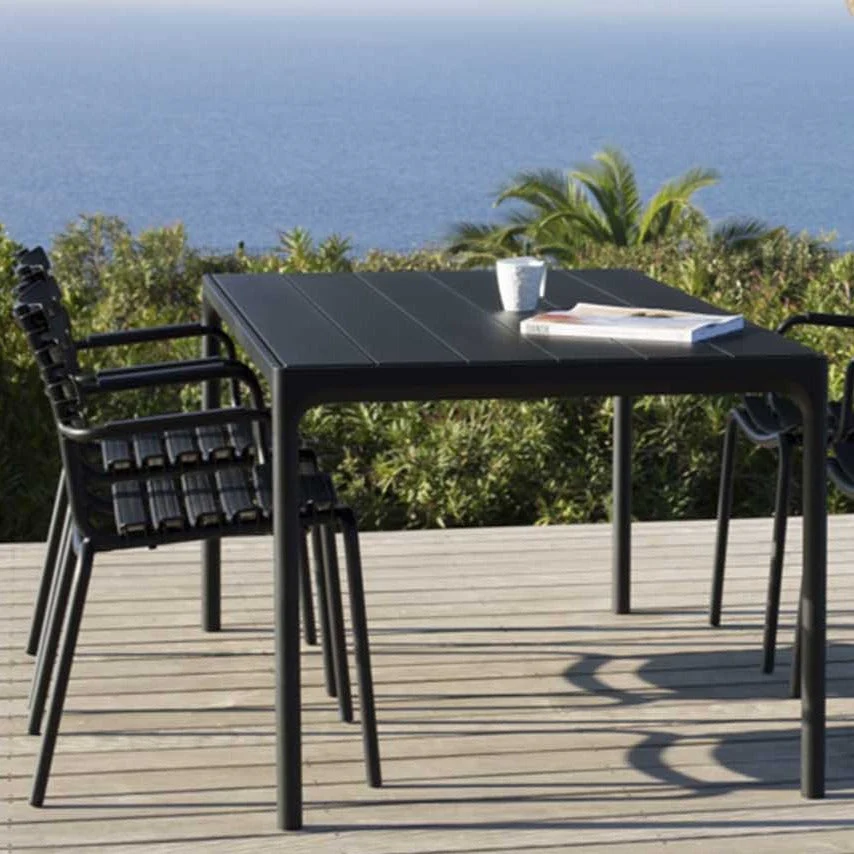 HOUE FOUR Table 210 cm - Black Aluminum