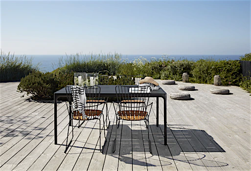 HOUE FOUR Table 160 cm - Black Aluminum