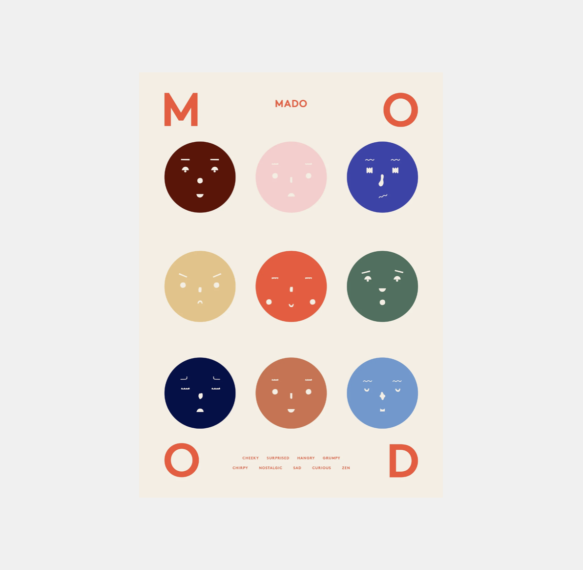 PAPER COLLECTIVE Nine Moods - 30x40 Art print