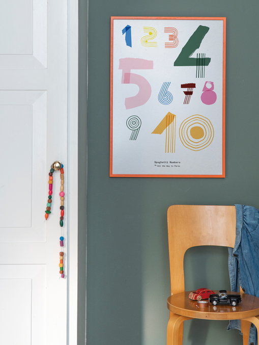 PAPER COLLECTIVE Alphabet Numbers - 50x70 Art print